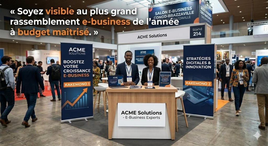Stand simple pour partenariat au EbusinessDays2026