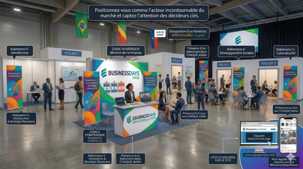 Stand 2 premium pour partenariat au EbusinessDays2026