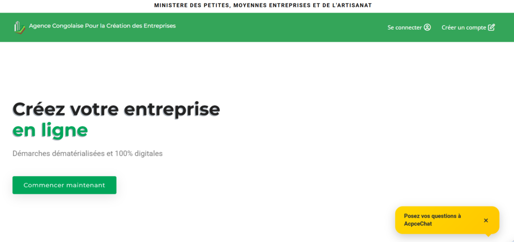 Créer son entreprise en ligne au Congo